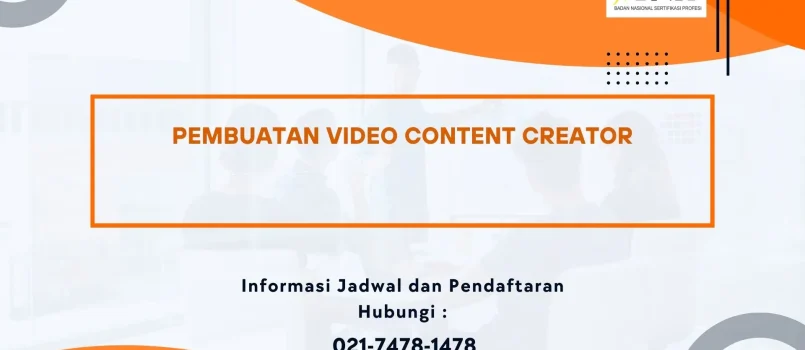PELATIHAN SERTIFIKASI VIDEO CONTENT CREATOR JOGJA