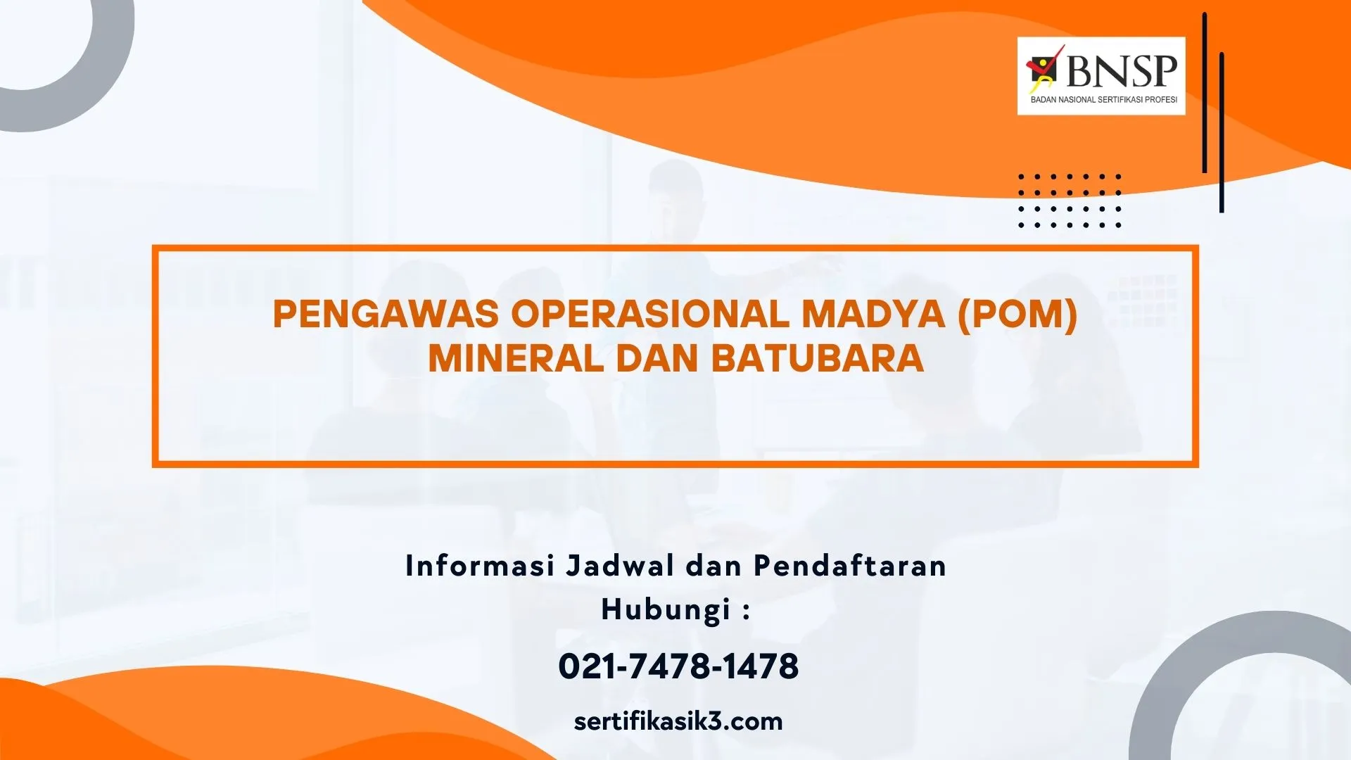 PELATIHAN SERTIFIKASI PENGAWAS OPERASIONAL MADYA JOGJA