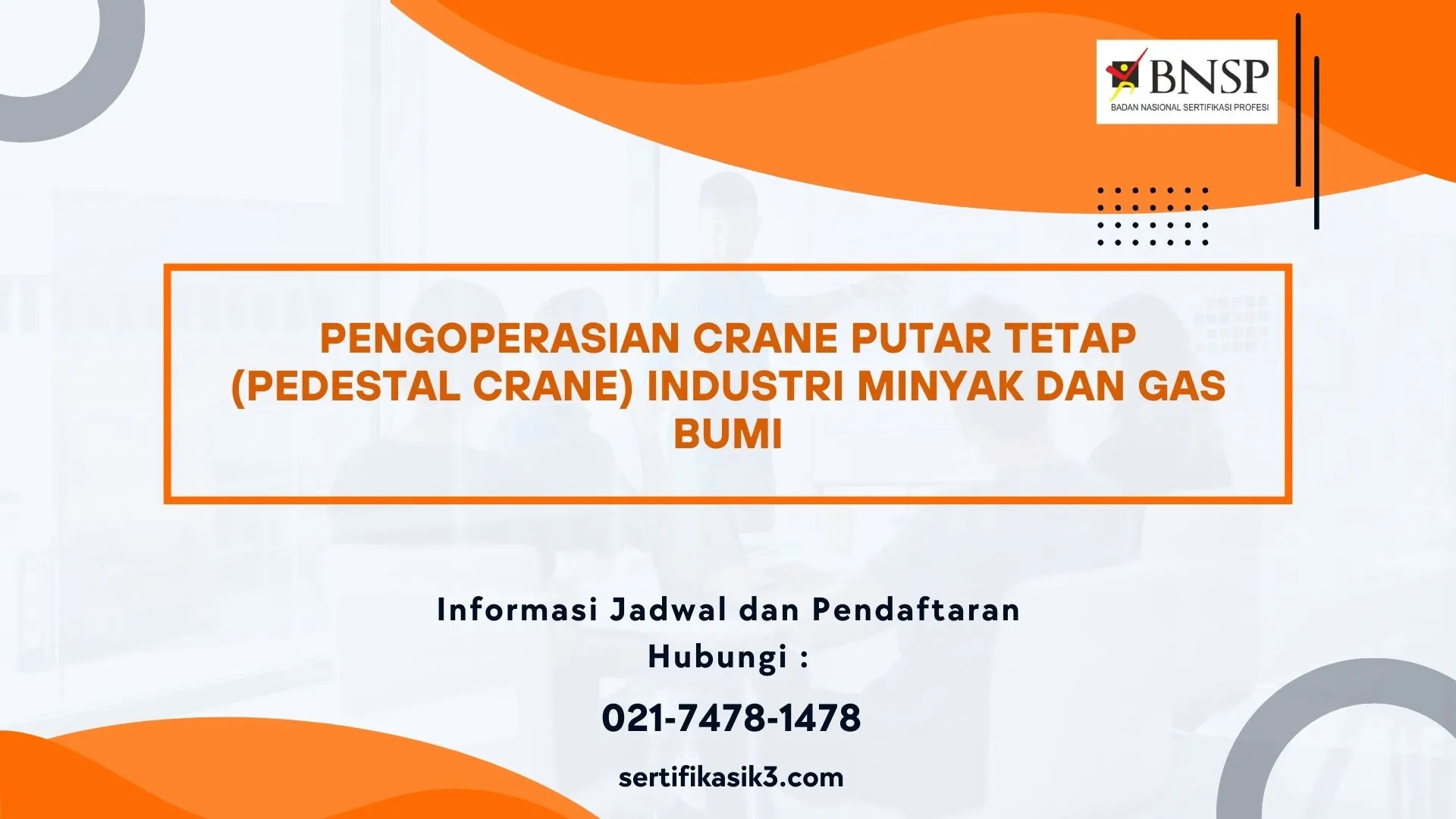 PELATIHAN SERTIFIKASI OPERATOR PEDESTAL CRANE MIGAS JOGJA