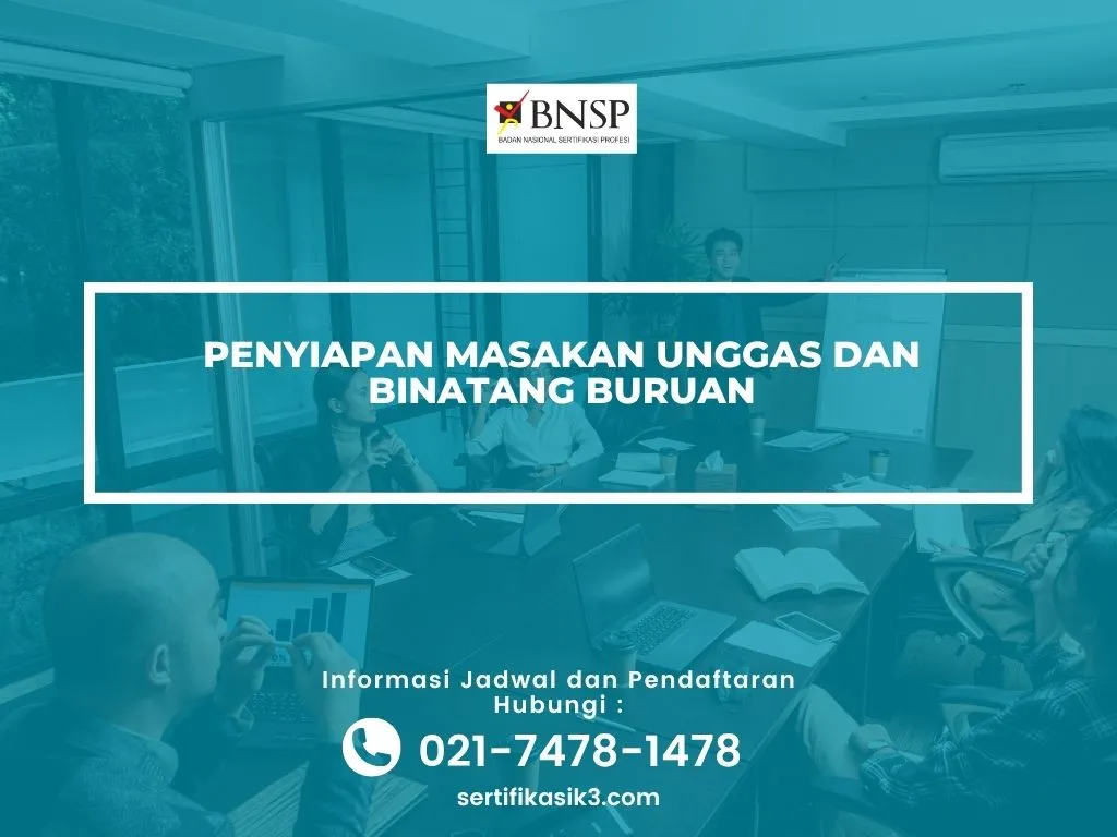 Pelatihan Sertifikasi penyiapan masakan unggas Jogja